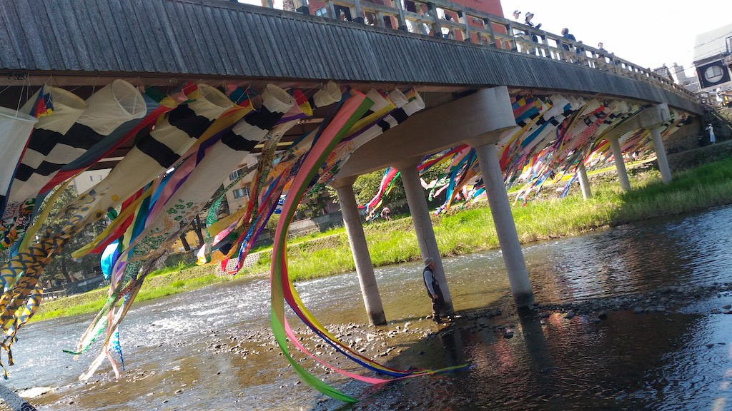 金沢の一風変わった、こいのぼり！「鯉流し」は浅野川を泳ぎ、橋の下で舞うんです